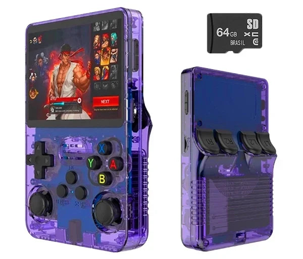 Portátil R36S™ Original - 21.500 Jogos de 20+ Consoles (180 dias de Garantia)