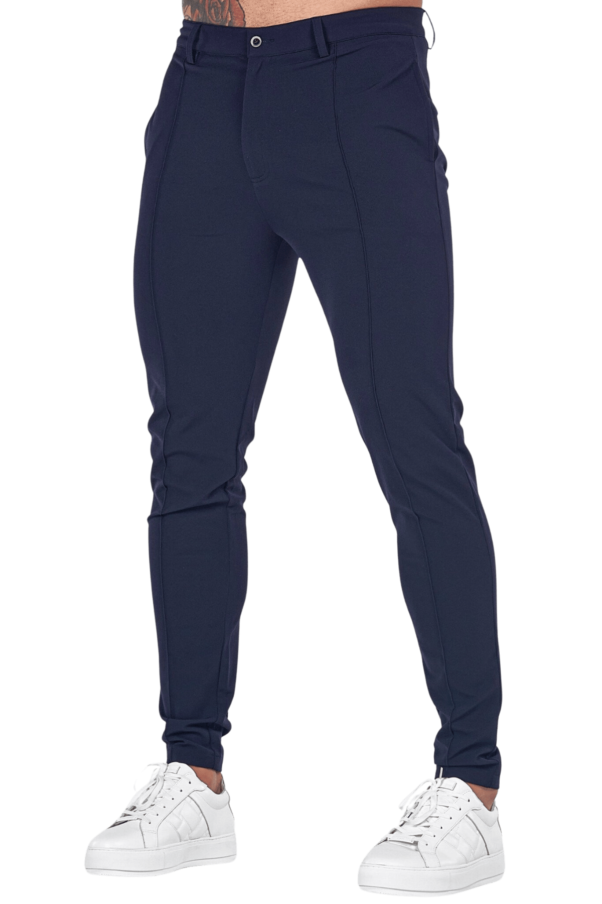 Calça Masculina Alfaiataria Agassi [036] - Calça Alfaiataria Agassi UseBonn Azul Marinho P (36) 