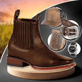 Kit Bota Masculina em Couro Bovino - Brinde Grátis hoje [035] - Kit Bota Militar Tactical Masculina de Couro Legitimo + 3 BRINDES UseBonn Café 37 