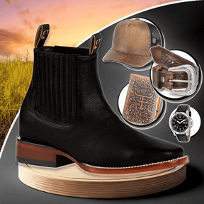 Kit Bota Masculina em Couro Bovino - Brinde Grátis hoje [035] - Kit Bota Militar Tactical Masculina de Couro Legitimo + 3 BRINDES UseBonn Preto 37 