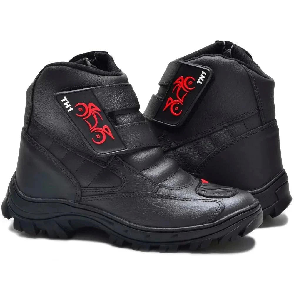 Kit Bota Ortopédica Vulkan com Cano Médio em 100% Couro Floater + BRINDES [035] - Kit Bota Militar Tactical Masculina de Couro Legitimo + 3 BRINDES UseBonn 